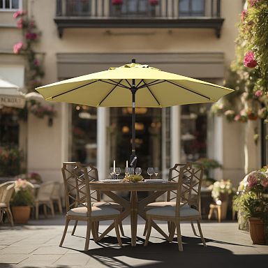 aleko 9 feet outdoor garden patio steel umbrella burgundy color 6 x 9 ft. Burgundy Outdoor Patio Umbrella with Crank and Push Button Tilt  for Garden Backyard UB-02
