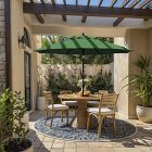 9' Round Outdoor Patio Umbrella - Rustproof Aluminum Tilt Frame