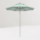 Premium Contract Grade 7.5' Round Outdoor Patio Umbrella - Rustproof Aluminum Frame
