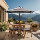 9' Round Outdoor Patio Umbrella - Rustproof Aluminum Tilt Frame