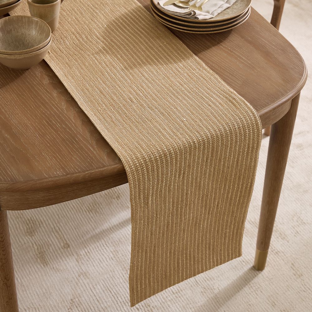 Metallic Rattan Runner
