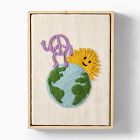 Peace On Earth Felt Framed Wall Art