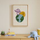 Peace On Earth Felt Framed Wall Art