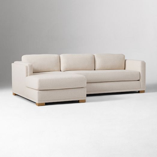 Nassau Thin Arm 2-Piece Chaise Sectional (111") by West Elm