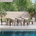 Portside Outdoor Extendable Dining Table (76.5"&ndash;106") &amp; Porto Side Dining Chairs Set