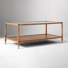 Arnet Solid Wood and Glass Coffee Table (40")