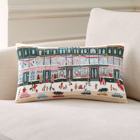 Nicole Cicak Holiday Window Shopping Pillow Cover | West Elm