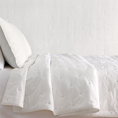 Washed Cotton Percale Quilt & Shams