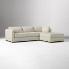 Nassau Thin Arm 3-Piece Ottoman Sectional (113")