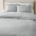 Open Box: European Flax Linen Merrow Edge Duvet Cover, King/Cal. King - Chambray Melange