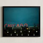 Chicago Sky Framed Wall Art by Minted for West Elm