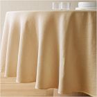 European Linen Round Tablecloth