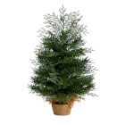 Faux Christmas Tree w/ Burlap Base