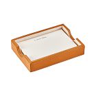 Leather Letterpress Memo Tray
