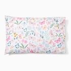 Organic Wildflower Butterfly Pillowcase Set