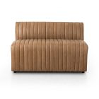 Anniina Channeled Leather Dining Bench (49"&ndash;82")