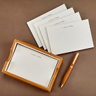 Leather Letterpress Memo Tray