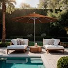 Contract Grade 11' Round Outdoor Patio Umbrella - Rustproof Aluminum Frame