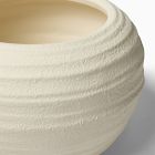 Rounded Ceramic Fluted Tabletop Planters