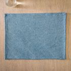 Open Box: Textured Canvas Placemat, Set of 4 - Blue Bird