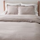 Open Box: European Flax Linen Merrow Edge Duvet Cover, King/Cal. King - Dark Flax
