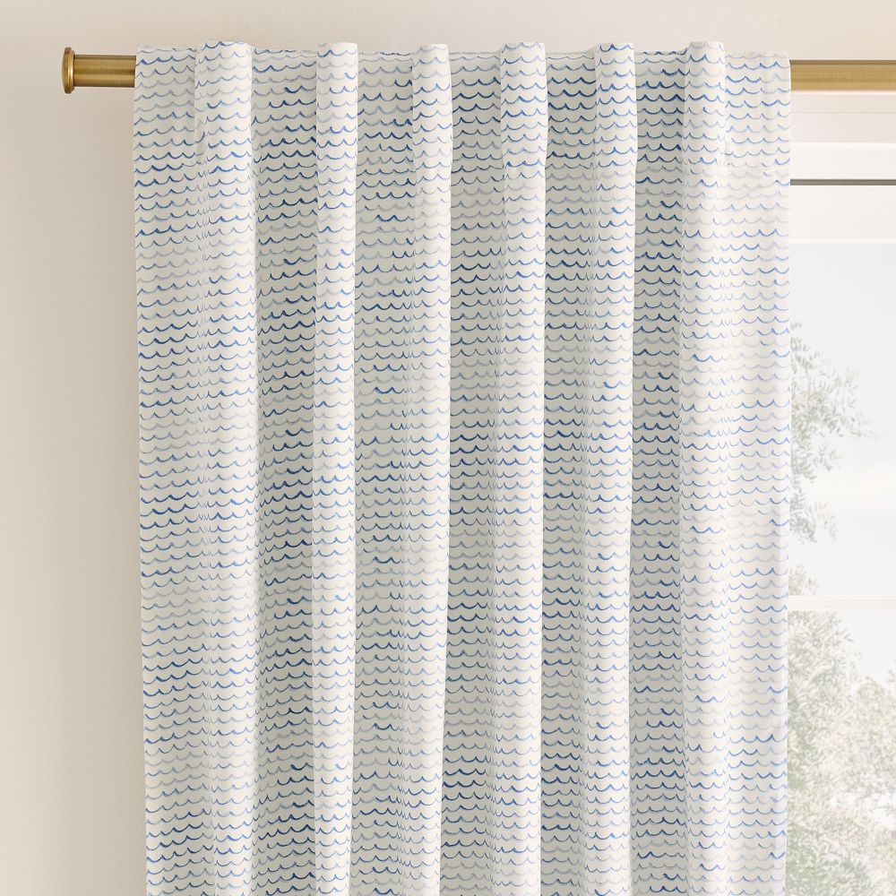 Wave Blackout Curtain by West Elm