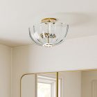 Hari Glass Flush Mount (14")
