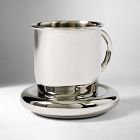 Emma Chamberlain Stainless Steel Mug &amp; Button Saucer Set