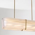 Citrine Glass Chandelier (36")