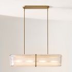 Citrine Glass Chandelier (36")