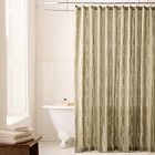 Open Box: Vine Stripe Shower Curtain (72"W x 74"L) - Aloe