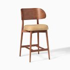 Hyde Plywood Back Leather Counter &amp; Bar Stool