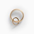 Open Box: Quiet Glide Double Curtain Rings, Small (1.7" Diam.), Set of 7 - Champagne Bronze