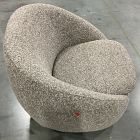 Open Box: Cozy Swivel Chair - Deluxe Boucle Mushroom