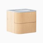 Open Box: Ellington Single Floating Bath Vanity (24"), without Hardware - Blonde, White Marble Top