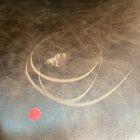 Open Box: Helvetica Leather Swivel Office Chair - Weston Leather Molasses, Dark Bronze