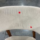 Open Box: Hyde Dining Chair - Deluxe Velvet Clay, Cool Walnut