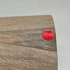 Open Box: Meyer Solid Wood Drink Table (11.5") - Cerused White