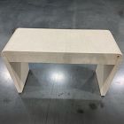 Open Box: Solstice Painted Raffia Desk (48") - Whitewash