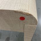 Open Box: Solstice Painted Raffia Desk (48") - Whitewash