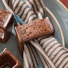 Kei Glazed Ceramic Napkin Ring Sets