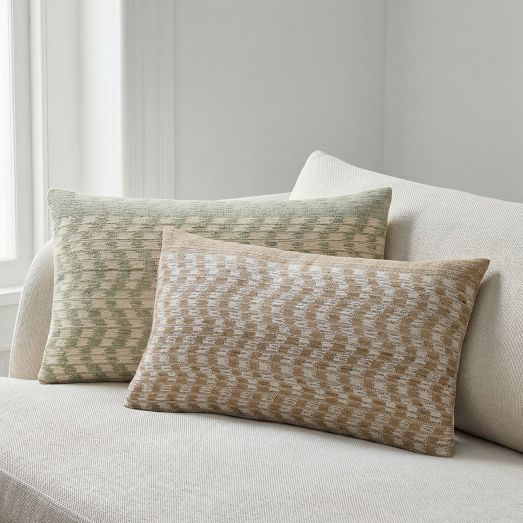 Wavy Ikat Pillow Cover by West Elm