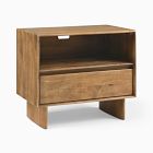 Open Box: Anton Solid Wood Grand Open Nightstand (28") - Burnt Wax