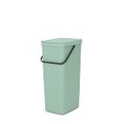 Open Box: Brabantia Sort &amp; Go Bin, 10.6 Gallon - Jade Green