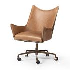 Open Box: Darcy Slope Leather Desk Chair - Conroe Drift