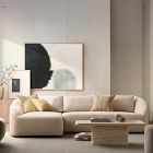 Diffused Woven Floral Pillow Cover