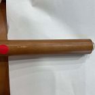 Open Box: Ezra Dining Chair - Ludlow Leather Sesame, Cool Walnut