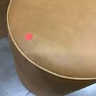 Open Box: Isla Leather Ottoman (17"W) - Ludlow Leather Sesame