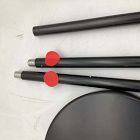 Open Box: Staggered Glass 6-Light Chandelier (37") - Dark Bronze/Clear