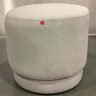 Open Box: Viv Swivel Ottoman - Performance Chenille Tweed Sand